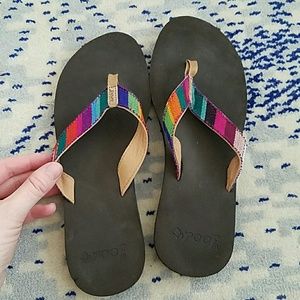Reef womens flip flops 9